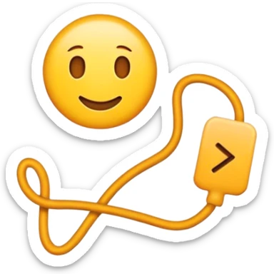 Emoji con la palabra hilos saron  sticker