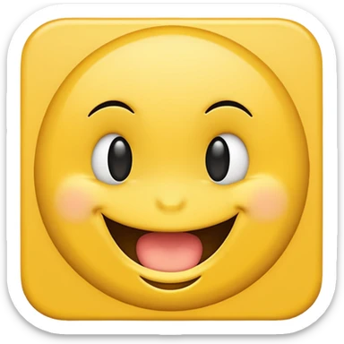 Smiley emoji teasing sticker