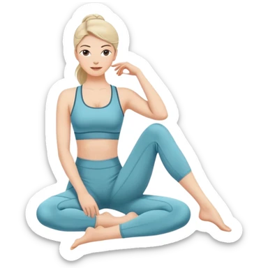 Old money luxury pilates sticker