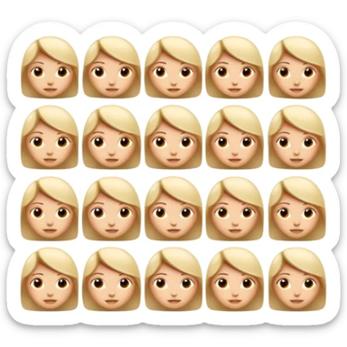 Emoji challenge.
Show 16 emojis that are almost identical.
Only one emoji has a small difference in shape or expression.
Neutral background, soft shadows.
Increase difficulty slightly.
Add subtle animation to keep attention. sticker