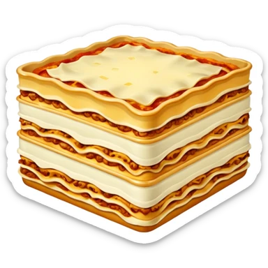 Generate me a Lasagna png sticker