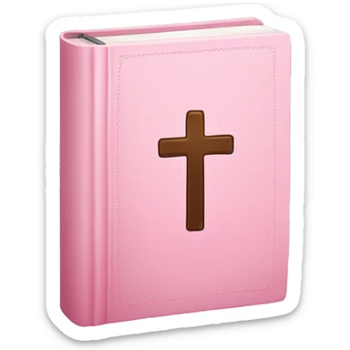 soft pink bible sticker