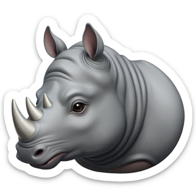 rhino emoji sticker