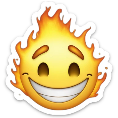 smiley face spontaneous combustion sticker