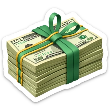 Сделай пачку денег как в GTA San Andreas sticker