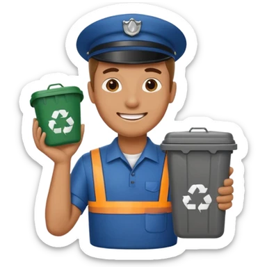 garbage man sticker