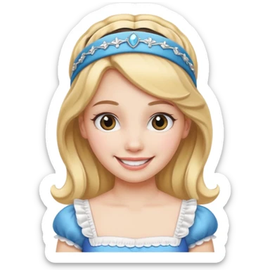Alice Princess with headband sticker