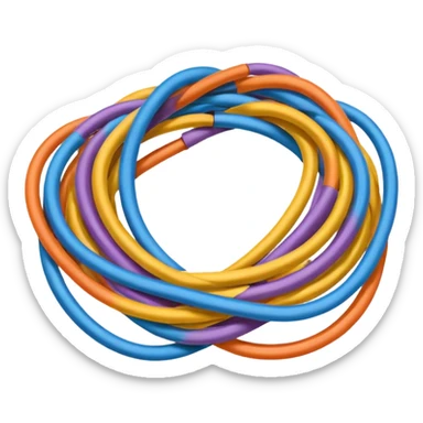 Tangled Cables sticker