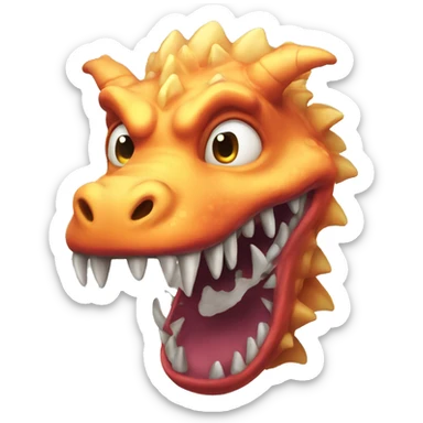 Gas dragon  sticker