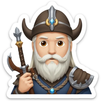 odin with Gungnir sticker