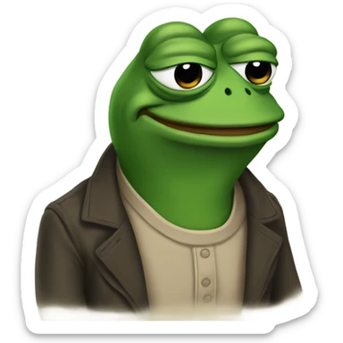 Pepe the frog sticker