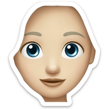 dochter met witte huidskleur sticker