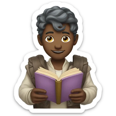 Fantasy pastel story book sticker