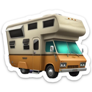 very expensive but haunted horror dream rv camper for Scooby Doo and the kids in the gang  sticker