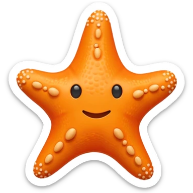 starfish toy chunky no face sticker