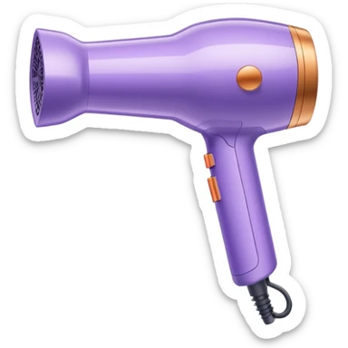 pastel purple Dyson hair dryer sticker