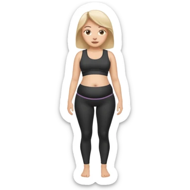 femme belly stuffing legging sticker