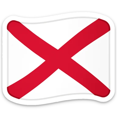 Replicate this flag exactly in a clean emoji-style format with a transparent background. The style should be simple, colorful, and clear like typical emoji flags. sticker