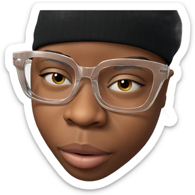 smiling boy in a hat sticker