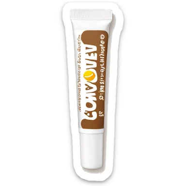 summer fridays lip balm, white cap, medium sized tall tube and brown packaging with white text  sticker