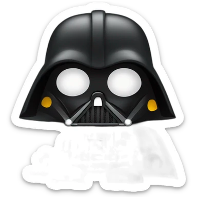 Dark Vador qui embrasse Macron sticker