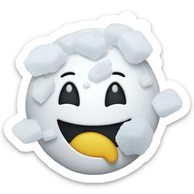 happy face with a pile of salt sticker