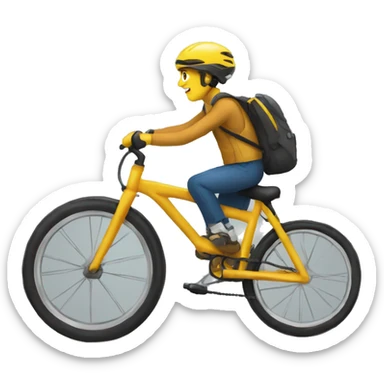 Yayi boni sur un vélo qui pourrait talon sticker