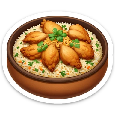 chicken biriyani sticker