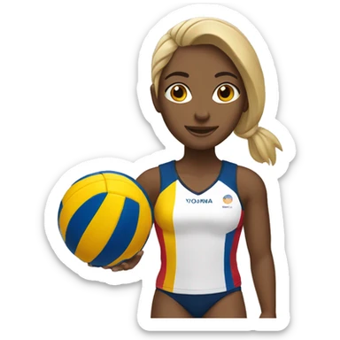 summer olympics girl volleyball sticker