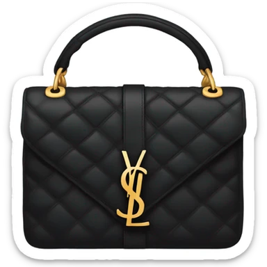 Black ysl bag sticker