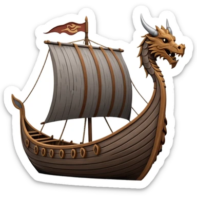 Barco vikingo sticker