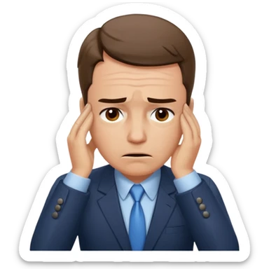 overwhelmed stock trader sticker