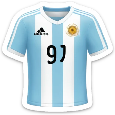 Argentina soccer jersey sticker