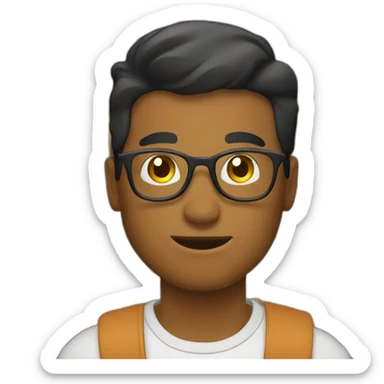 reader in a library sticker