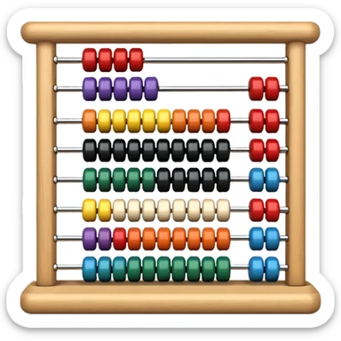 abacus design very different styles. sticker