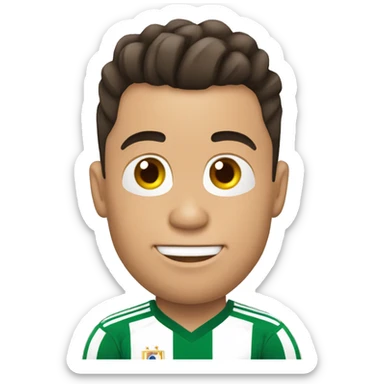 Christiano ronaldo avec deux cornes  sticker