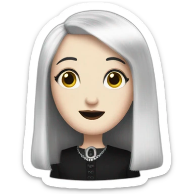 Hend addams family sticker