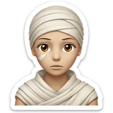 mummy woman sticker