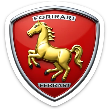 Real Ferrari badge sticker