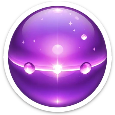 Bejeweled purple magic  sticker