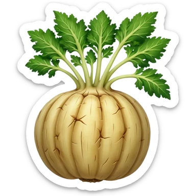celery root without green parts sticker
