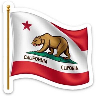 California flag sticker