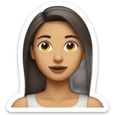 Mujer morena sticker