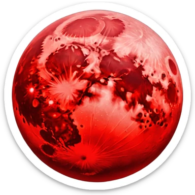RED MOON  sticker