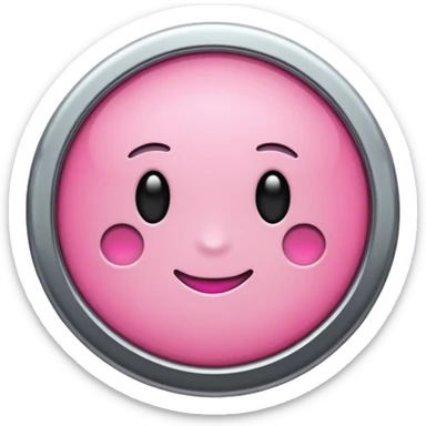 pink pin for boards - no face  sticker