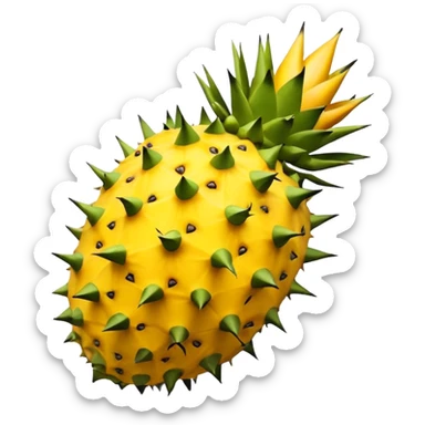 pitahaya  yellow fruit sticker