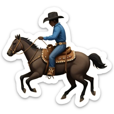 Rodeo at night  sticker