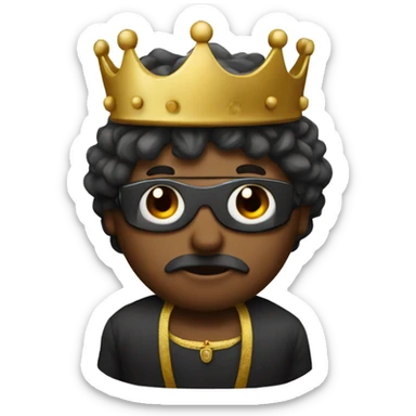 King with a blindfold sticker