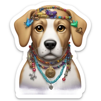 Voodoo dog sticker