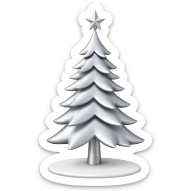 make it aesthetic white christmas decore like its from pinterest sticker